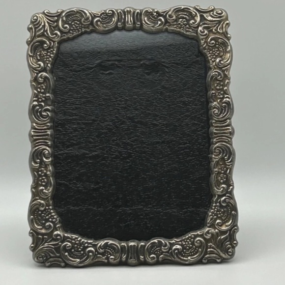 Baroque Wallace 767 Squared Silver Plated Ornate Frame 1940s Vintage Home Decor - Picture 1 of 9